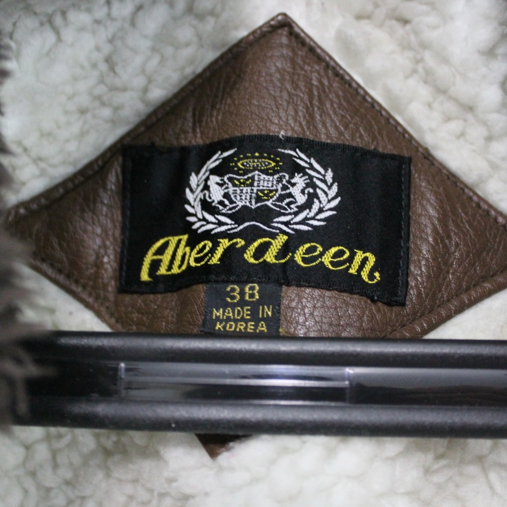 VTG Aberdeen G-1 Pilot Bomber Leather Jacket B301 - Picture 6 of 8